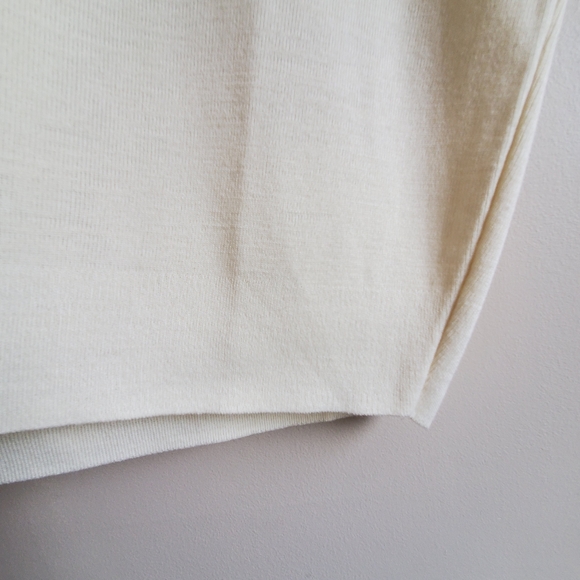 Vintage wool cream oversized Vest size L - Picture 3 of 7